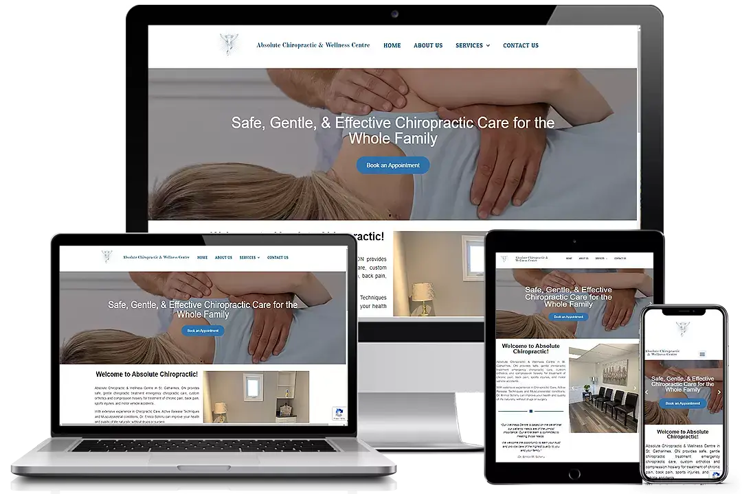 Absolute Chiropractic and Wellness Center Mockup Webp