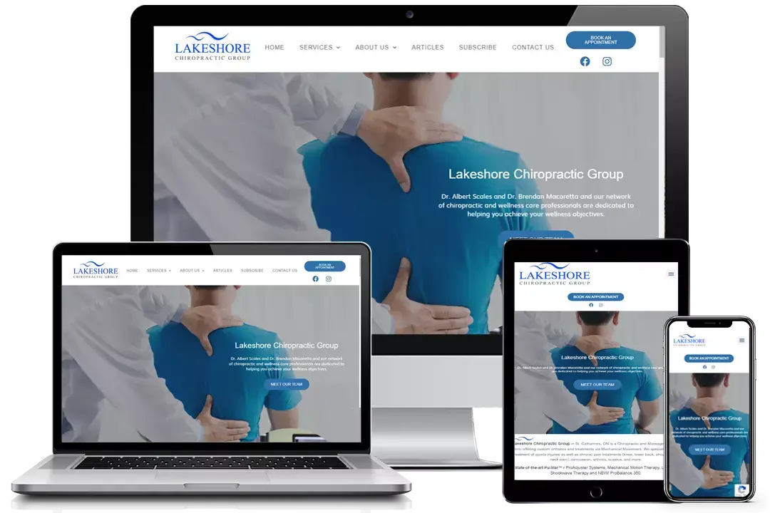 Lakeshore Chiropractic Mockup Webp