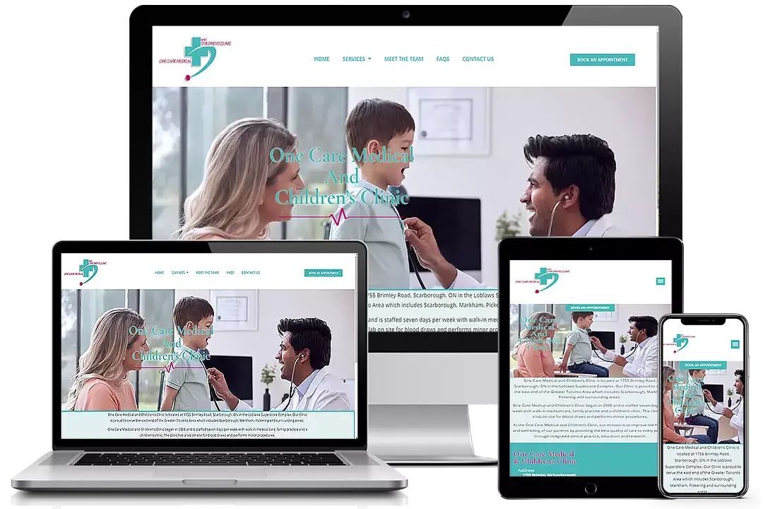 One Care Medical Mockup Webp