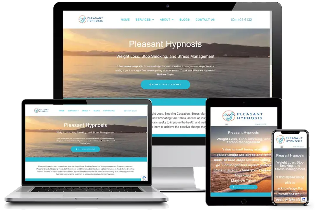 Pleasant Hypnosis Chose Simple Website Service