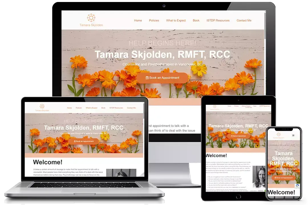 Tamara Skjolden RMFT, RCC chose Simple Website Service