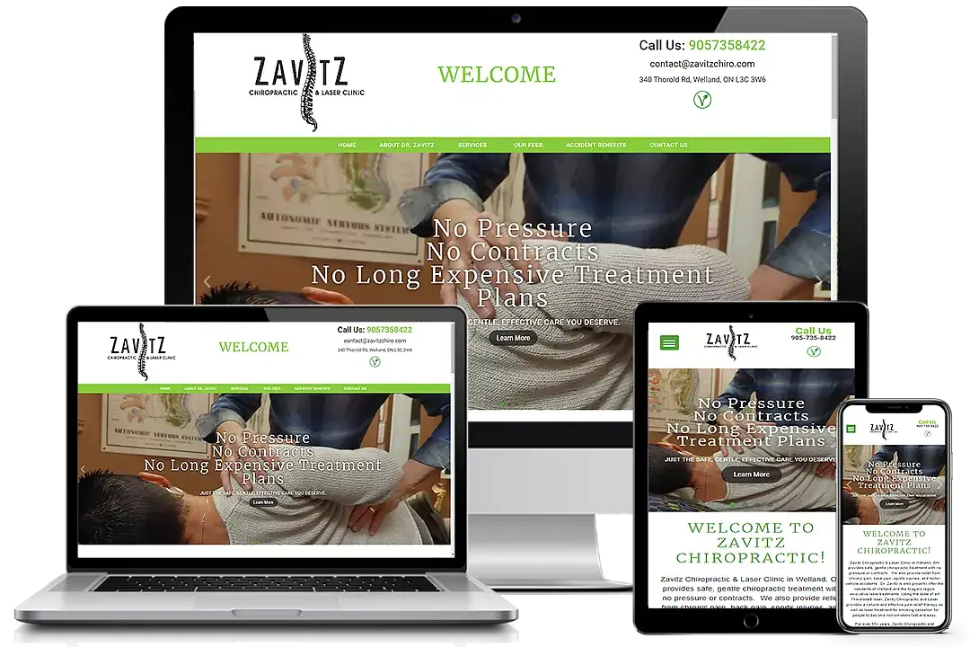 Zavitz Chiropractic & Laser Therapy Webp Mockup
