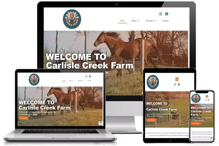 Carlisle Creek Farm designed by SimpleWebsiteService.ca