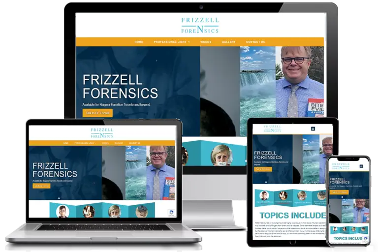 Frizzell Forensics chose SimpleWebsiteService.ca as their Small Business Web Agency